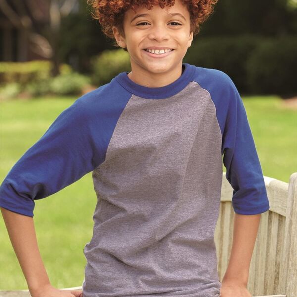 Youth Three-Quarter Sleeve Baseball Jersey Thumbnail